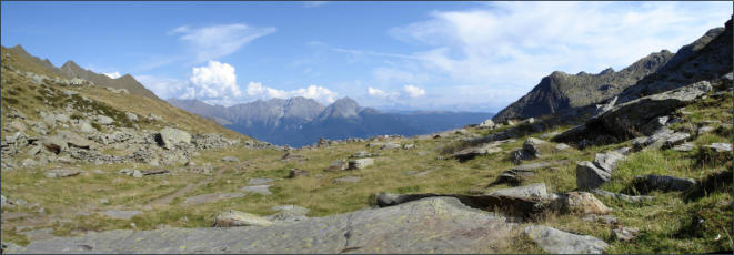 Panorama von der Sternplatte nach Osten, ca. 1 Meter über dem zentralen Visierpunkt